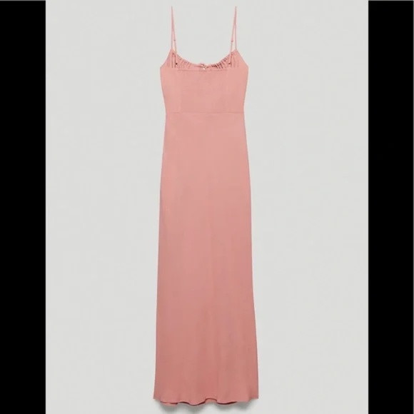 Aritzia Pink Bellow Dress - Picture 2 of 5